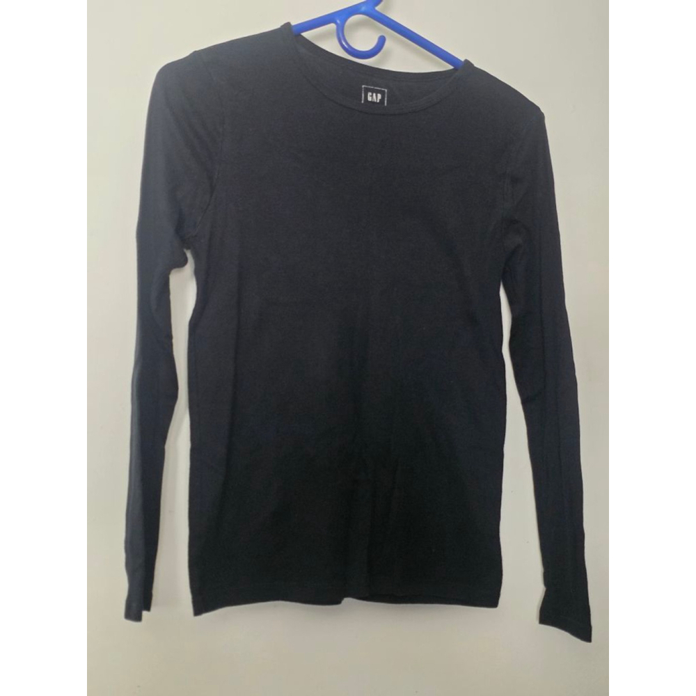 Women's GAP Black Long Sleeve‎ Tee Standard L